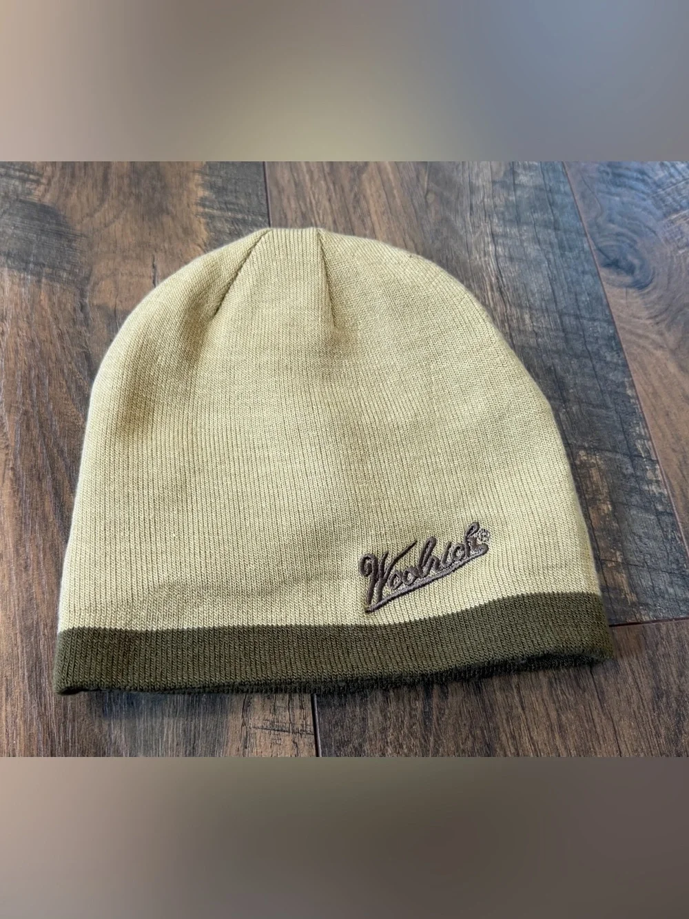 Woolrich Beanie Youth Boys OSFM Winter Hat, Green, Reversible